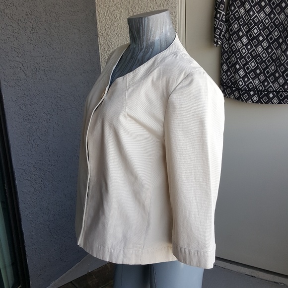 Talbots Tan Stretchy Professional Fitted Jacket 14 - Picture 2 of 5